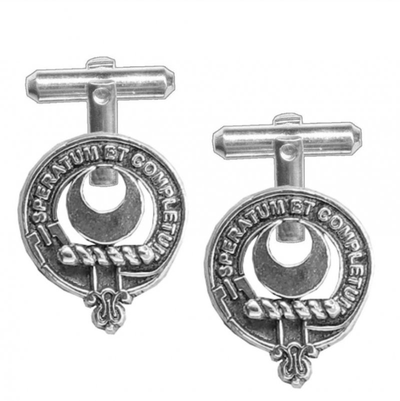 Image 1 of Arnott Clan Badge Stylish Pewter Clan Crest Cufflinks