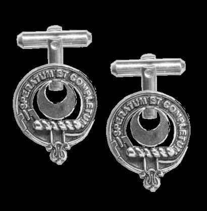 Image 0 of Arnott Clan Badge Sterling Silver Clan Crest Cufflinks