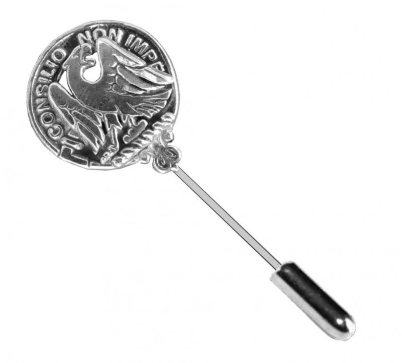 Image 1 of Agnew Clan Badge Sterling Silver Clan Crest Lapel Pin