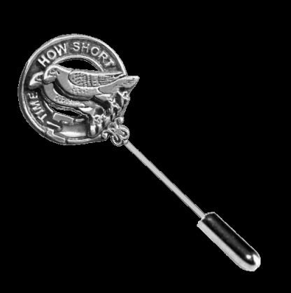 Image 0 of Akins Clan Badge Sterling Silver Clan Crest Lapel Pin
