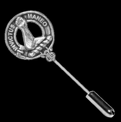 Image 0 of Armstrong Clan Badge Sterling Silver Clan Crest Lapel Pin