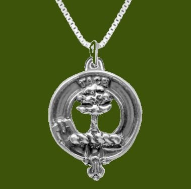 Image 0 of Abercrombie Clan Badge Stylish Pewter Clan Crest Small Pendant