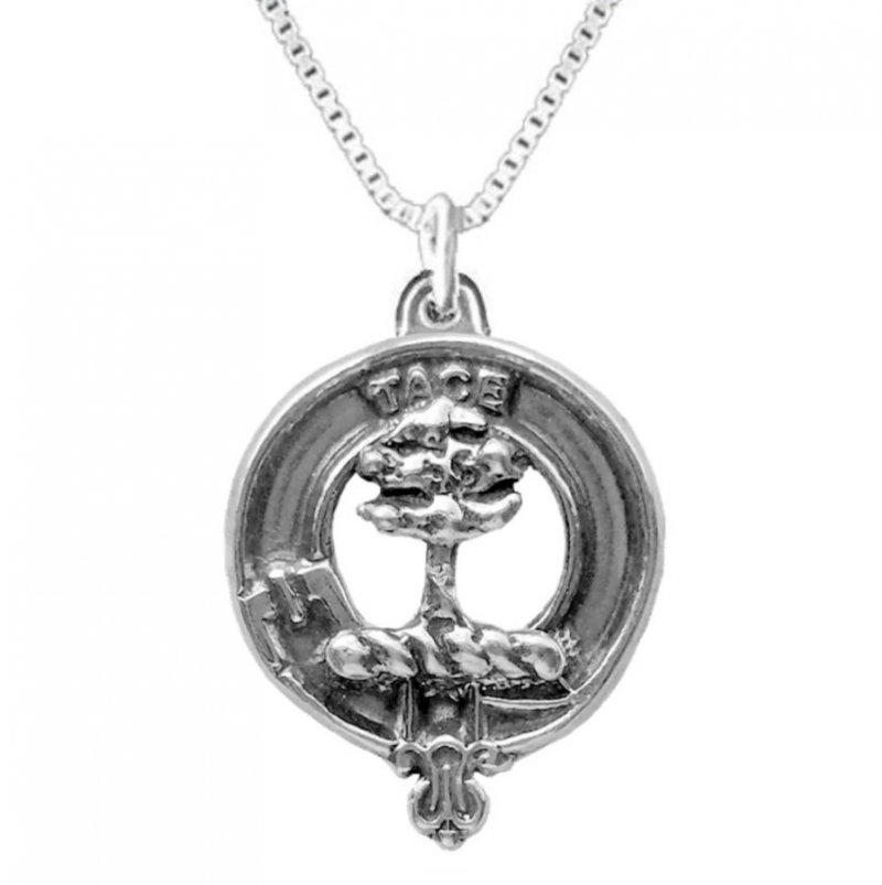 Image 1 of Abercrombie Clan Badge Stylish Pewter Clan Crest Small Pendant
