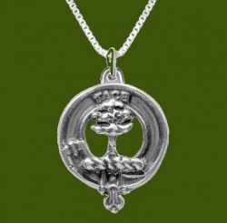 Abercrombie Clan Badge Stylish Pewter Clan Crest Small Pendant