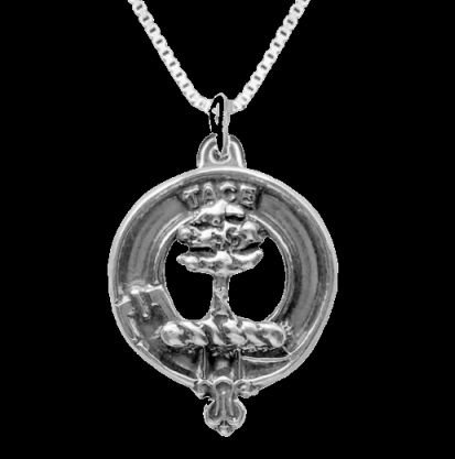 Image 0 of Abercrombie Clan Badge Sterling Silver Clan Crest Small Pendant