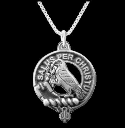 Image 0 of Abernethy Clan Badge Sterling Silver Clan Crest Small Pendant