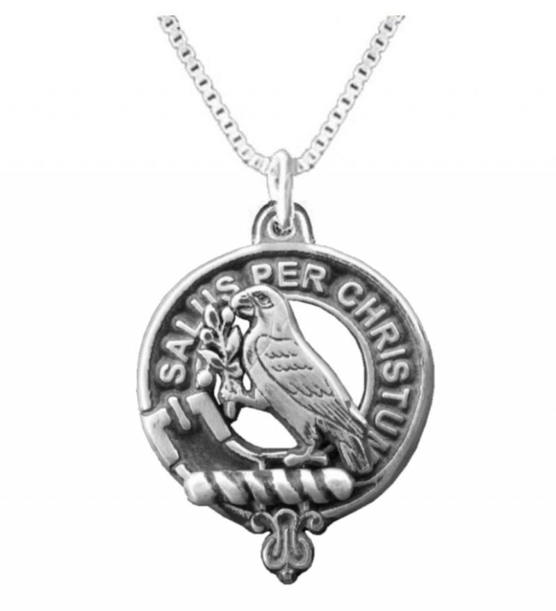 Image 1 of Abernethy Clan Badge Sterling Silver Clan Crest Small Pendant
