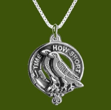 Image 0 of Akins Clan Badge Stylish Pewter Clan Crest Small Pendant