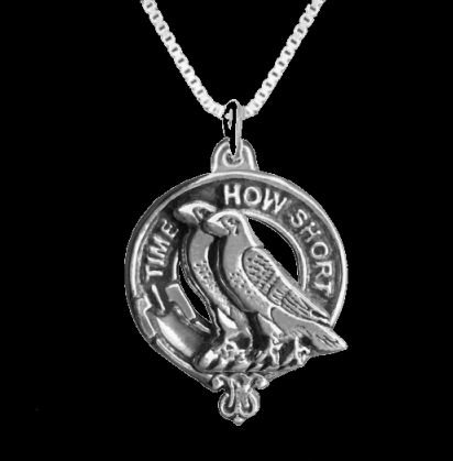 Image 0 of Akins Clan Badge Sterling Silver Clan Crest Small Pendant