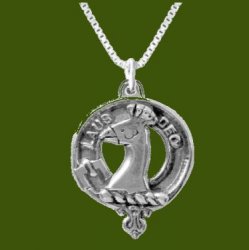 Arbuthnot Clan Badge Stylish Pewter Clan Crest Small Pendant