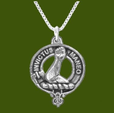 Image 0 of Armstrong Clan Badge Stylish Pewter Clan Crest Small Pendant