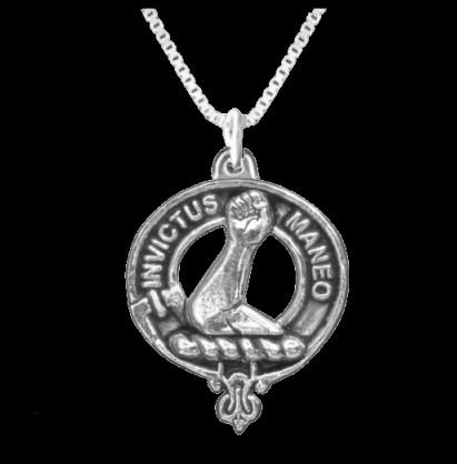 Image 0 of Armstrong Clan Badge Sterling Silver Clan Crest Small Pendant