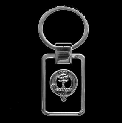 Image 0 of Abercrombie Clan Badge Stainless Steel Silver Clan Crest Keyring