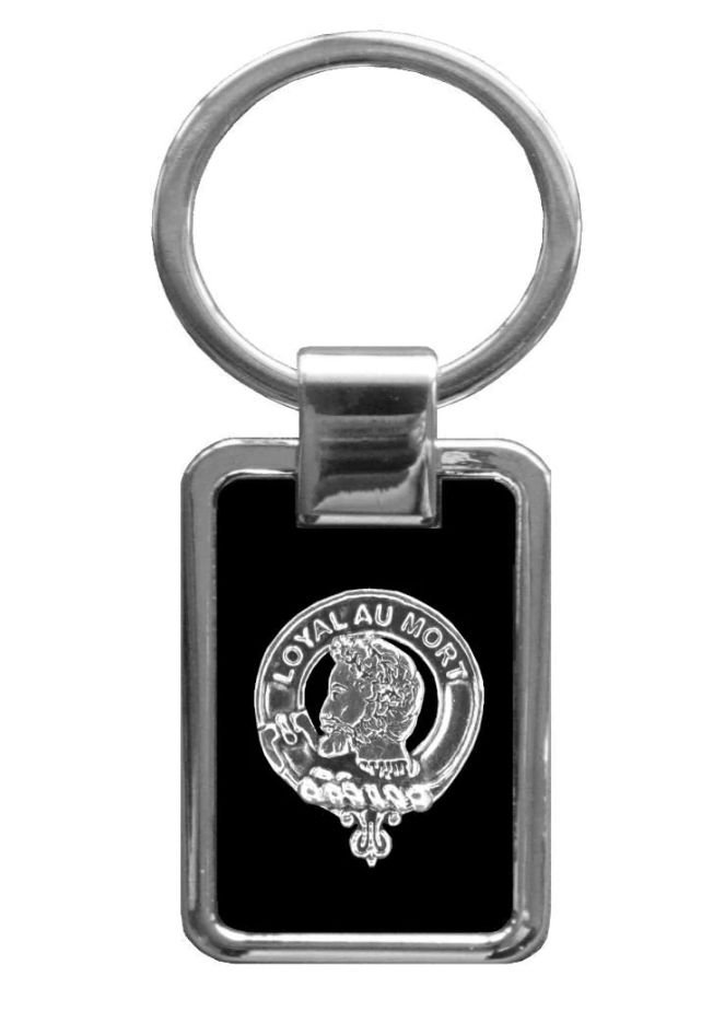 Image 1 of Adair Clan Badge Stainless Steel Silver Clan Crest Keyring