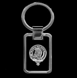 Adair Clan Badge Stainless Steel Silver Clan Crest Keyring