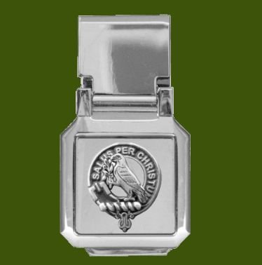 Image 0 of Abernethy Clan Badge Stainless Steel Pewter Clan Crest Money Clip