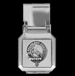 Abernethy Clan Badge Stainless Steel Silver Clan Crest Money Clip