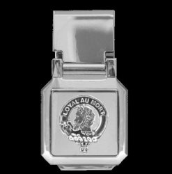 Adair Clan Badge Stainless Steel Silver Clan Crest Money Clip