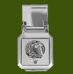Agnew Clan Badge Stainless Steel Pewter Clan Crest Money Clip
