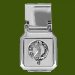 Arbuthnot Clan Badge Stainless Steel Pewter Clan Crest Money Clip