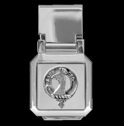 Image 0 of Arbuthnot Clan Badge Stainless Steel Silver Clan Crest Money Clip