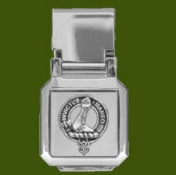 Armstrong Clan Badge Stainless Steel Pewter Clan Crest Money Clip