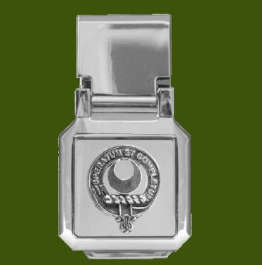 Image 0 of Arnott Clan Badge Stainless Steel Pewter Clan Crest Money Clip