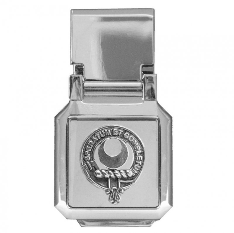 Image 1 of Arnott Clan Badge Stainless Steel Silver Clan Crest Money Clip