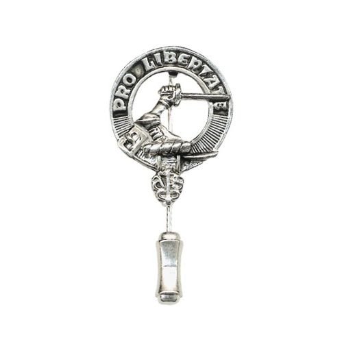Image 1 of Clan Crest Stylish Pewter Small Clan Badge Lapel Tie Pin