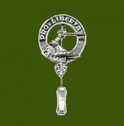 Clan Crest Stylish Pewter Small Clan Badge Lapel Tie Pin