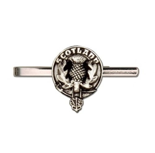 Image 1 of Clan Crest Stylish Pewter Scotland Clan Badge Tie Bar