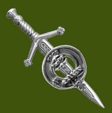 Image 0 of Abercrombie Clan Badge Stylish Pewter Clan Crest Small Kilt Pin