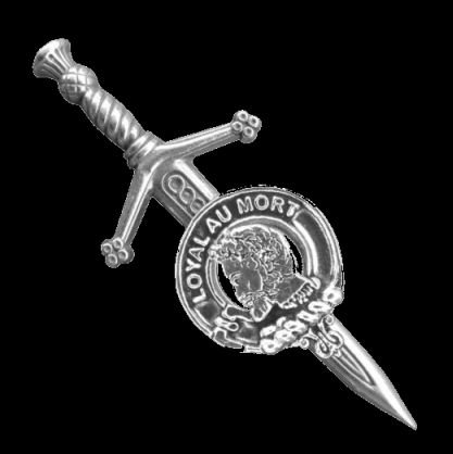 Image 0 of Adair Clan Badge Sterling Silver Clan Crest Small Kilt Pin