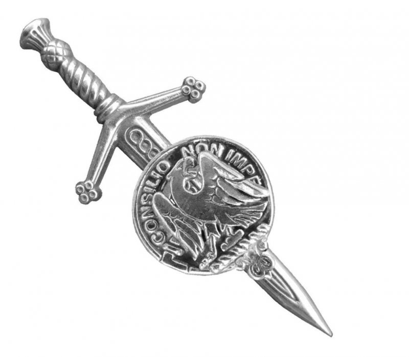 Image 1 of Agnew Clan Badge Stylish Pewter Clan Crest Small Kilt Pin