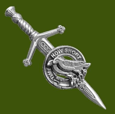 Image 0 of Akins Clan Badge Stylish Pewter Clan Crest Small Kilt Pin