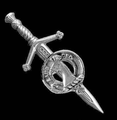 Image 0 of Arbuthnot Clan Badge Sterling Silver Clan Crest Small Kilt Pin