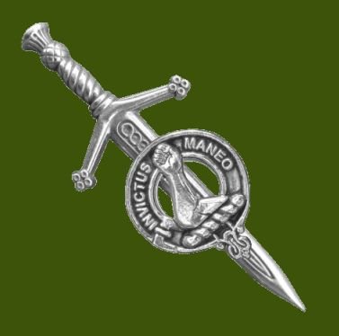 Image 0 of Armstrong Clan Badge Stylish Pewter Clan Crest Small Kilt Pin