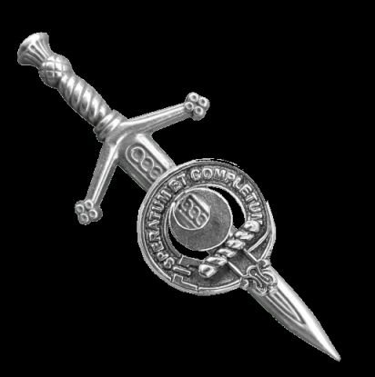 Image 0 of Arnott Clan Badge Sterling Silver Clan Crest Small Kilt Pin