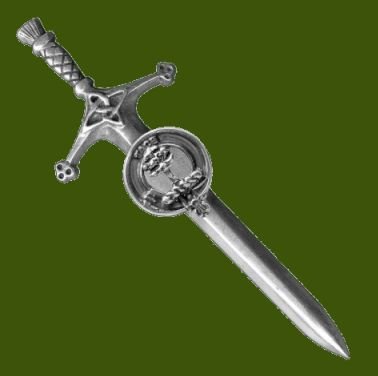 Image 0 of Abercrombie Clan Badge Stylish Pewter Clan Crest Large Kilt Pin
