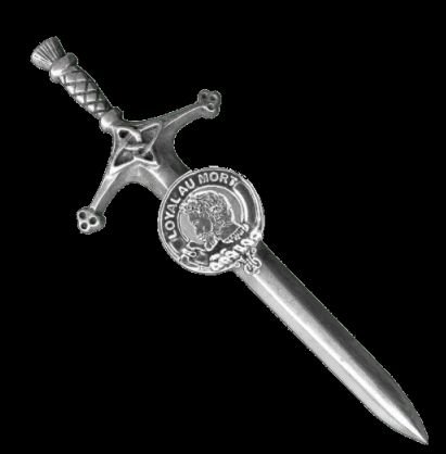 Image 0 of Adair Clan Badge Sterling Silver Clan Crest Large Kilt Pin
