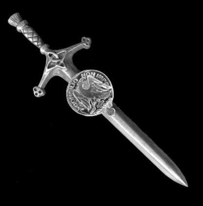 Image 0 of Agnew Clan Badge Sterling Silver Clan Crest Large Kilt Pin