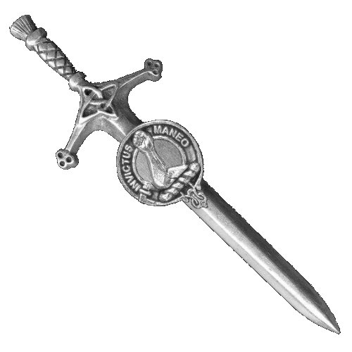 Image 1 of Armstrong Clan Badge Stylish Pewter Clan Crest Large Kilt Pin