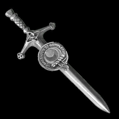 Image 0 of Arnott Clan Badge Sterling Silver Clan Crest Large Kilt Pin