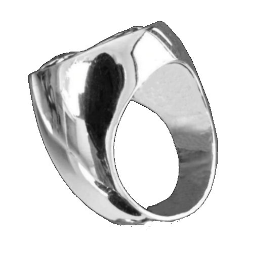 Image 3 of Beveridge Clan Badge Mens Clan Crest Sterling Silver Ring