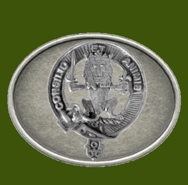 Image 0 of Maitland Clan Badge Oval Antiqued Mens Stylish Pewter Belt Buckle