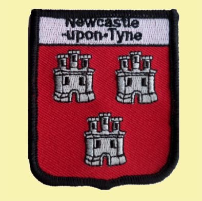 Image 0 of United Kingdom Newcastle-Upon-Tyne Shield Places Embroidered Cloth Patch Set x 3