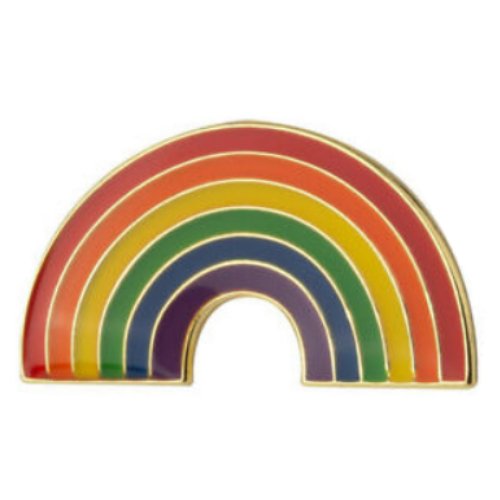 Image 1 of Rainbow Pride Arch Enamel Badge Lapel Pin Set x 3