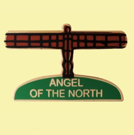 Image 0 of Angel Of The North United Kingdom Place Themed Enamel Lapel Pin Set x 3