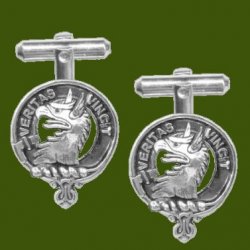 Allison Clan Badge Stylish Pewter Clan Crest Cufflinks