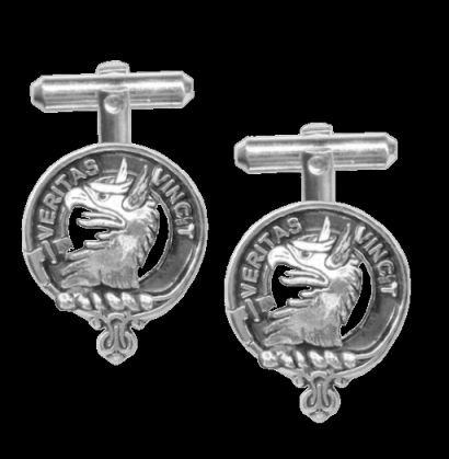 Image 0 of Allison Clan Badge Sterling Silver Clan Crest Cufflinks